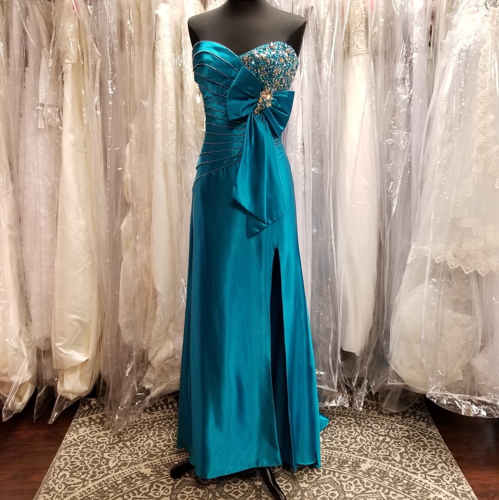 Tiffany Teal Bow Dress